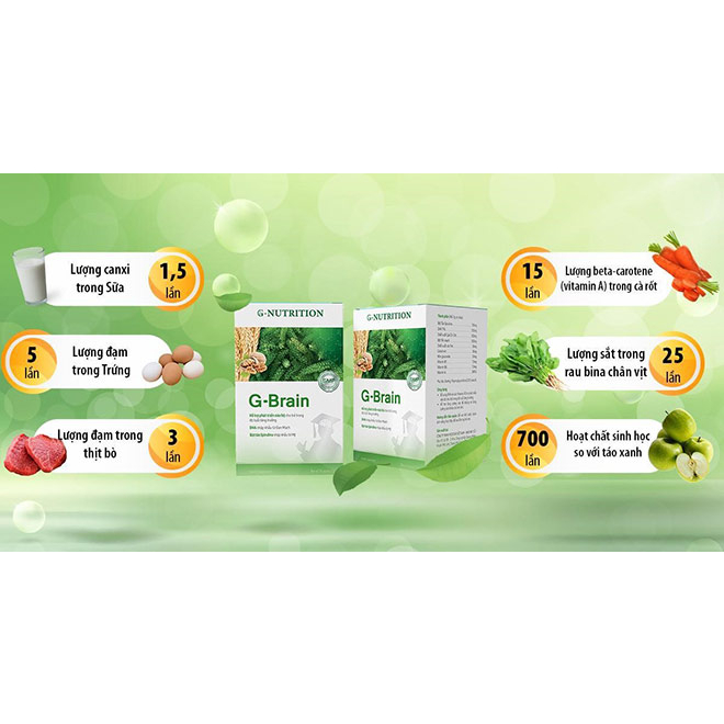 CỐM PHÁT TRIỂN TRÍ NÃO G-BRAIN 1 GÓI LẺ DÙNG THỬ