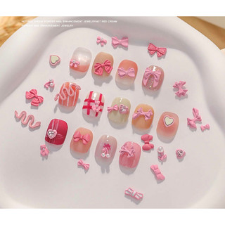 Set charm mix tone hồng trang trí nail new 2023