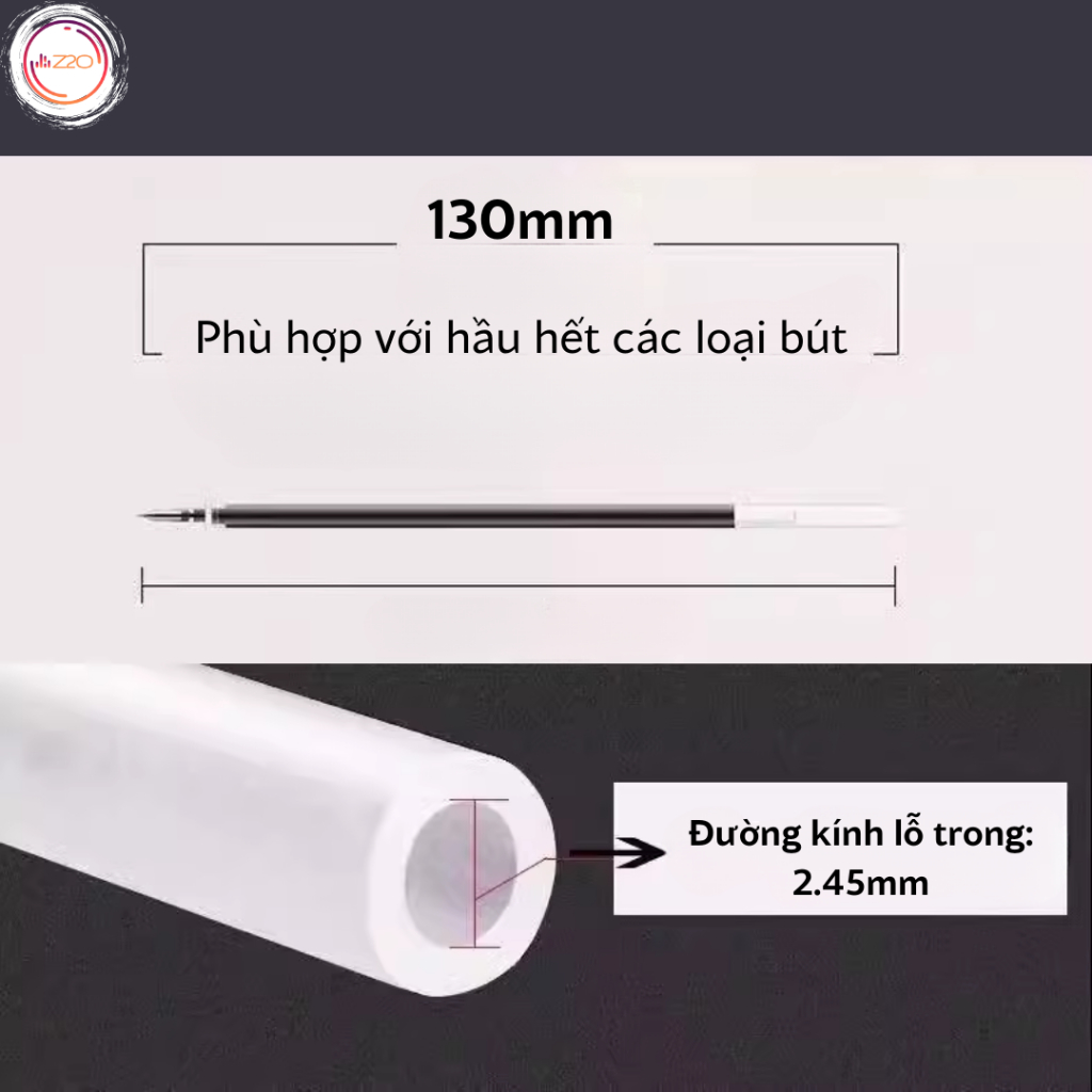 Combo 20 ruột bút, ngòi bút bi nước thay thế bút chữ A tiện dụng - Z2O Shop
