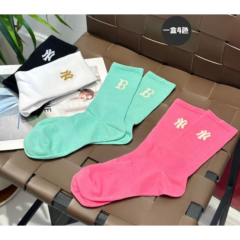 Vớ/ tất nam, nữ cao cổ 4 đôi fullbox chất cotton siêu thoáng khí thấm hút mồ hôi