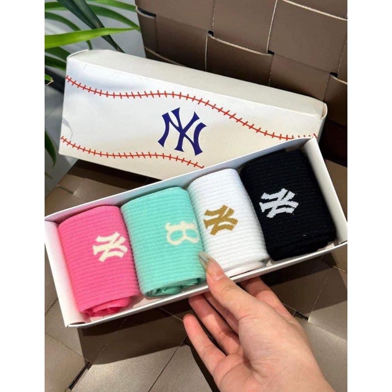 Vớ/ tất nam, nữ cao cổ 4 đôi fullbox chất cotton siêu thoáng khí thấm hút mồ hôi