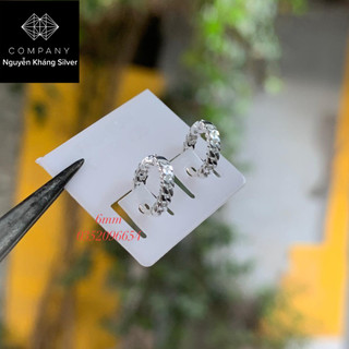 6mm, các mẫu khuyên tai bạc nhỏ xíu đeo vành tai ( 1 chiếc )