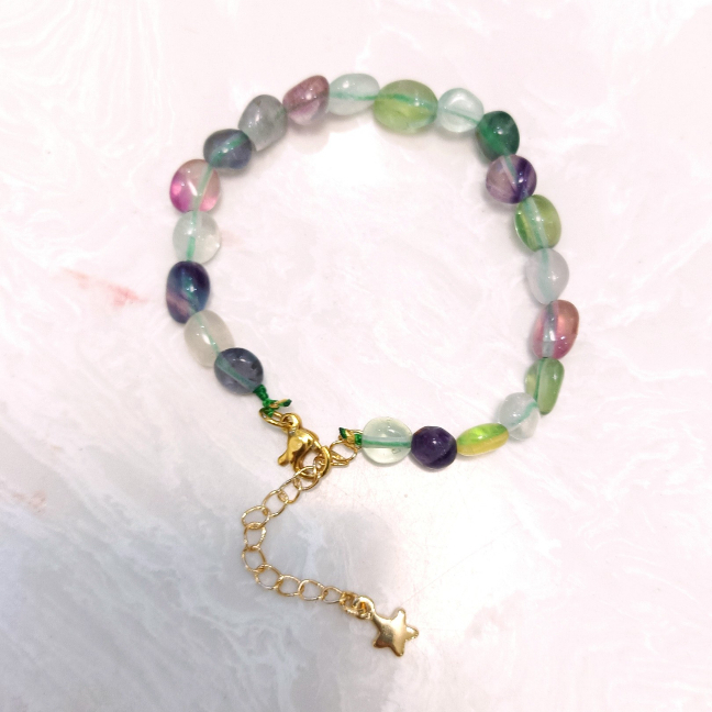 Vòng Tay Flourite Thô