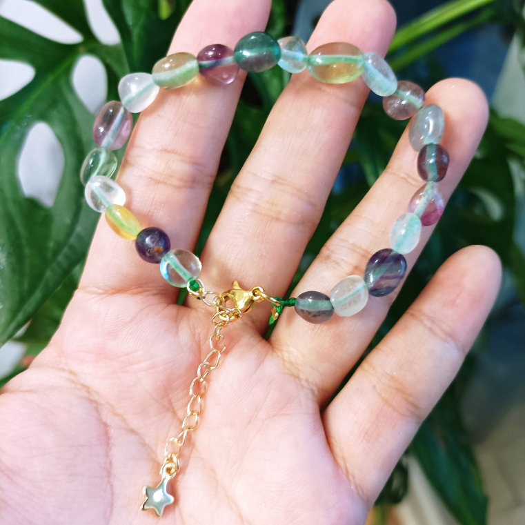 Vòng Tay Flourite Thô