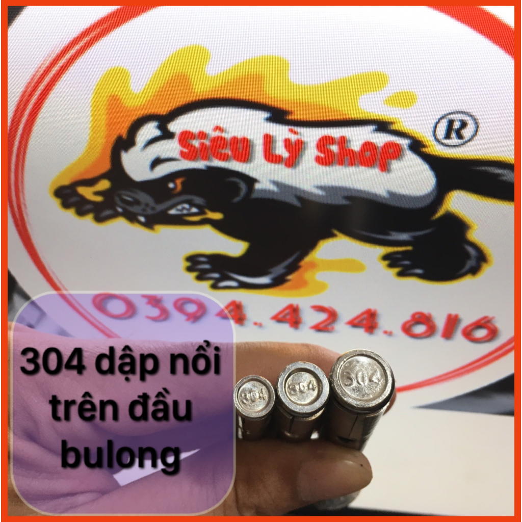 Bulong Tắc kê nở INOX 304 - Size M6 M8 M10