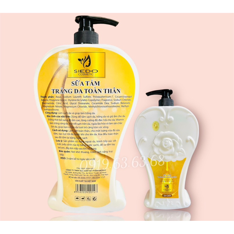 Sữa tắm Trắng Da-Giữ Ẩm🌺BẢO NGỌC LAN/ JOLIE/ SEIDO- Chai 1,2L🌺