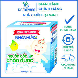 Bột tắm nhân hưng - kháng khuẩn, sạch da, an toàn