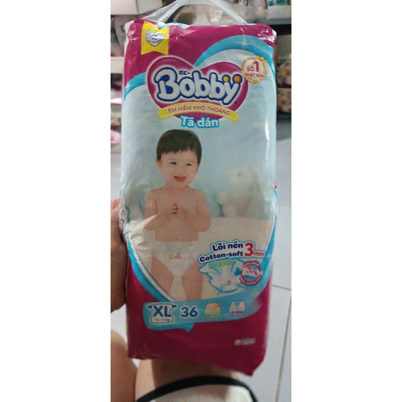 Tã dán Bobby xl36 miếng.