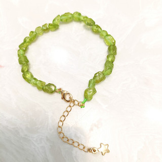 Vòng Tay Đá Thô Peridot