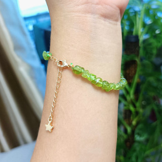 Vòng Tay Đá Thô Peridot
