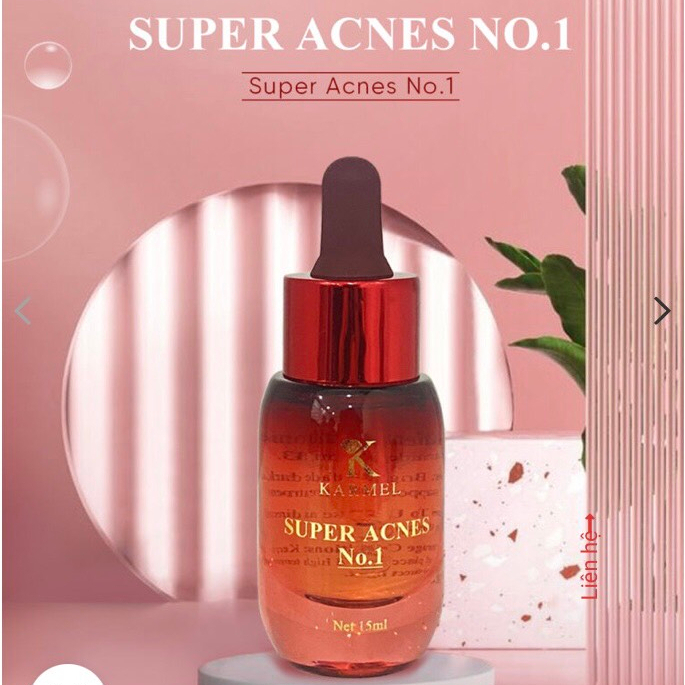 Kamel Super Acnes No.1 Serum Triệt Mụn Viêm, Kiềm Dầu Thu Nhỏ Lỗ Chân Lông, Mờ Thâm