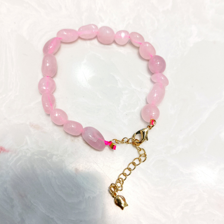 Lắc Tay Hạt Đá Thô Móc Cài