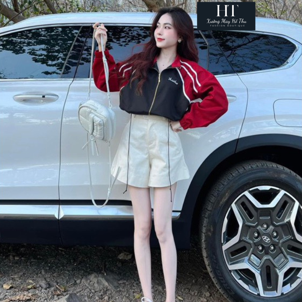 Áo Khoắc Nữ Chất Kami. Thiết Kế Croptop ,Áo Khoắc Phong Cách Thời Trang Cho Nữ