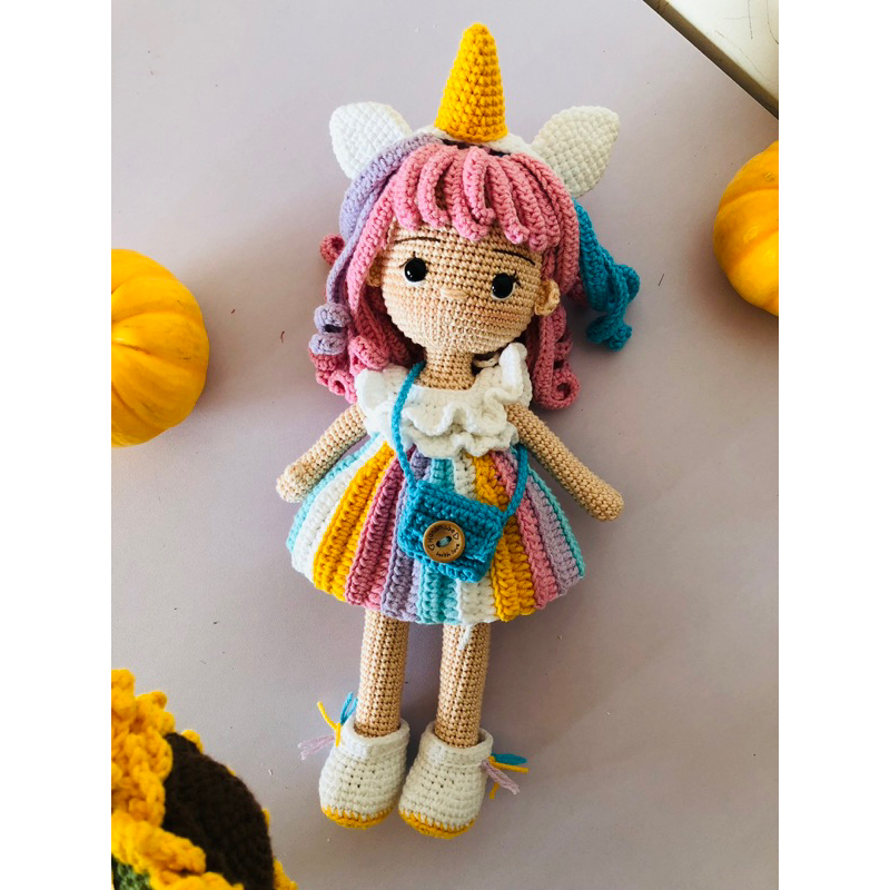 Búp bê len HandMade Sofia Unicorn 🦄🍀🦄