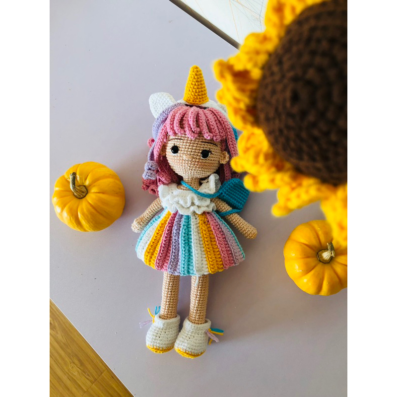Búp bê len HandMade Sofia Unicorn 🦄🍀🦄