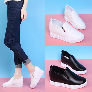 Giày nữ độn đế 7cm chất da mềm, êm chân TH [D05-1]