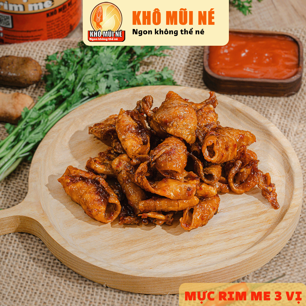 Mua Mực rim me 3 vị ĐẶC SẢN KHÔ MŨI NÉ chua cay ngọt hũ (hộp) 200g 300g ...