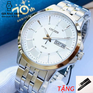 Đồng hồ nam citizen quartz bf2011-51a chính hãng tặng dây da cao cấp