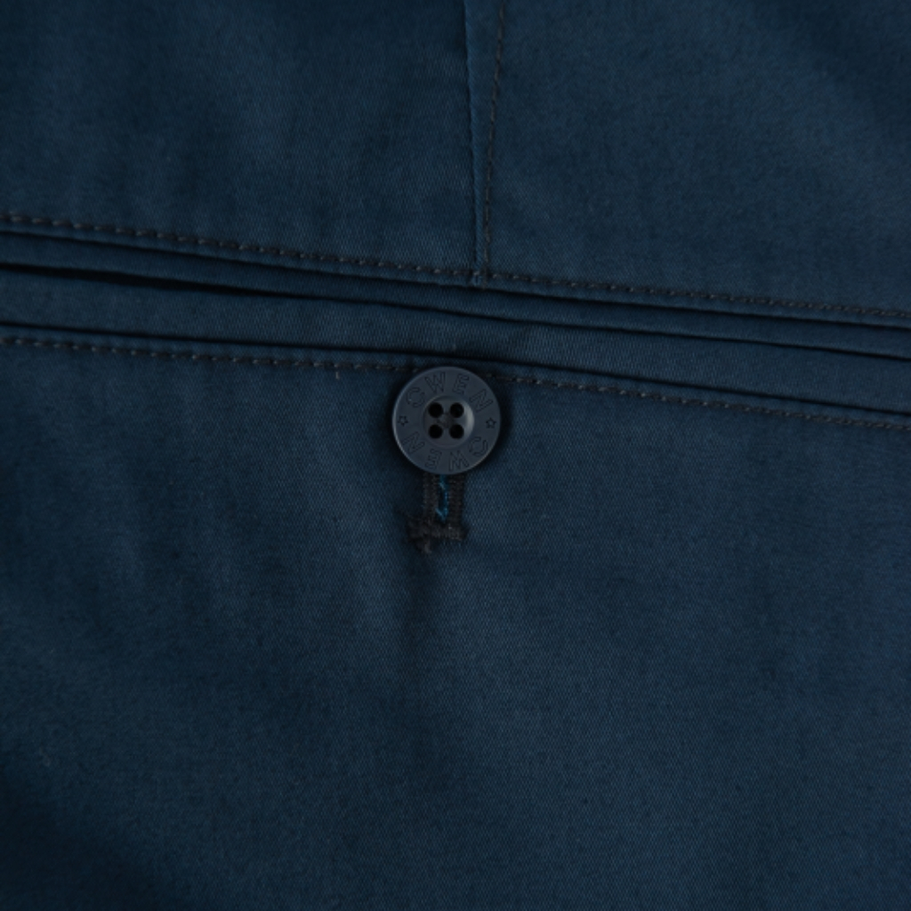 Quần dài kaki nam Owen QKSL231311 kaki công sở cao cấp màu xanh navy dáng slim fit vải cotton mềm mát dễ chịu