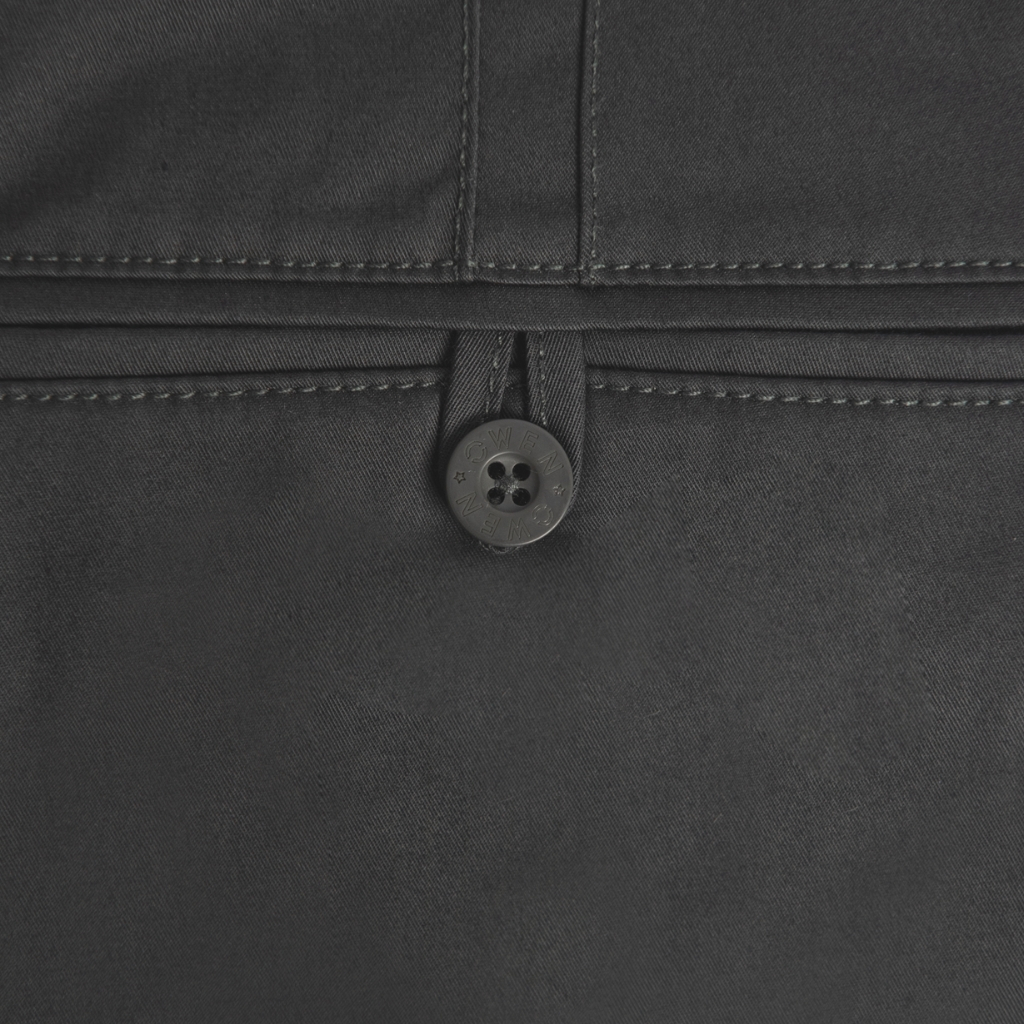 Quần dài kaki nam Owen QKSL231308 kaki công sở cao cấp màu xám đậm dáng slim fit vải cotton mềm mát dễ chịu