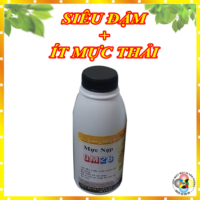 Chai mực bơm Hộp mực máy in HP laserjet P1006, P1005, P1102, P1102w, m1132, m1212nf trọng lượng 140gr