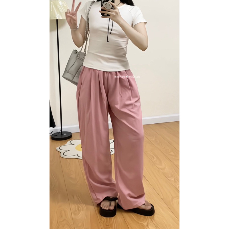 Mimi pants | Quần suông đũi mềm 𝐌𝐚𝐜𝐡𝐢.𝐜𝐥𝐨