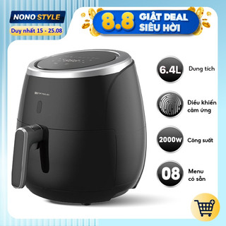 Nồi chiên không dầu điện tử 6.4 lít BIYI AF25A Chính hãng - Chống dính cao cấp, Kiểm soát nhiệt độ - BH 12 tháng