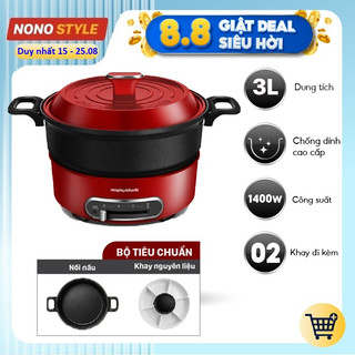 Nồi điện đa năng Morphy Richard MR9089 nhiều khay - Nồi lẩu đa năng, làm bánh, nướng thịt - BH 12 tháng