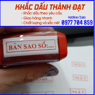 Con dấu "bản sao số ..."