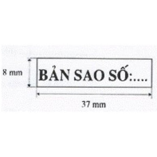 Con dấu "BẢN SAO SỐ ..." (Chuẩn thông tư 24 Bộ Công An)