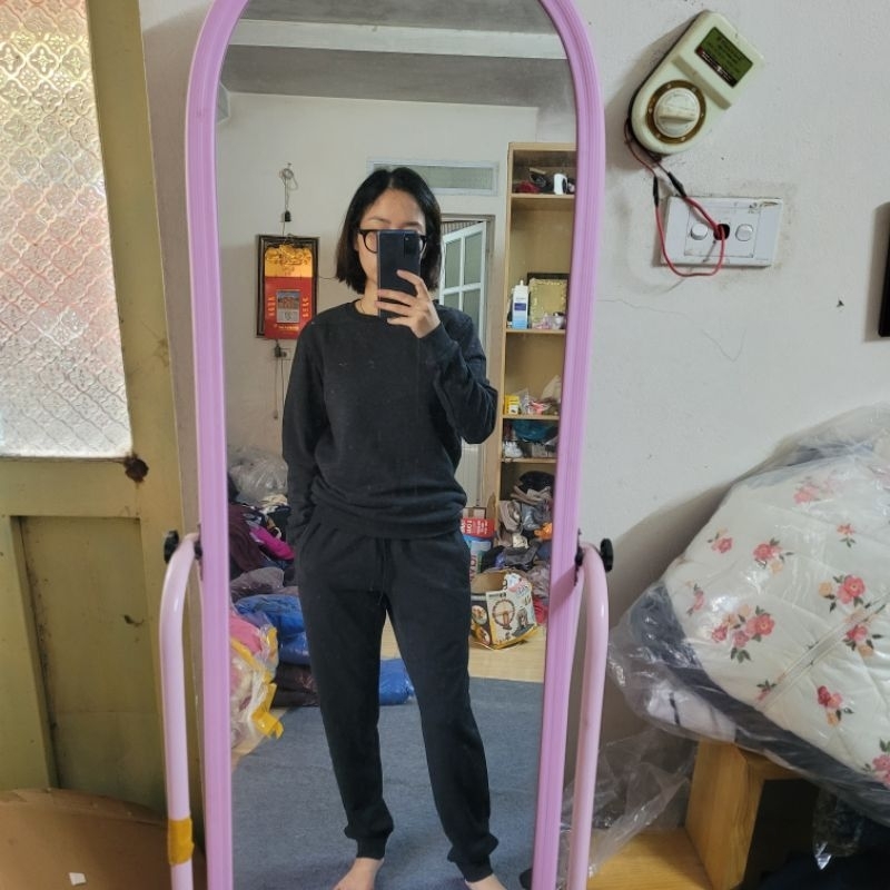 Bộ thu đông nỉ da cá hàng thương hiệu