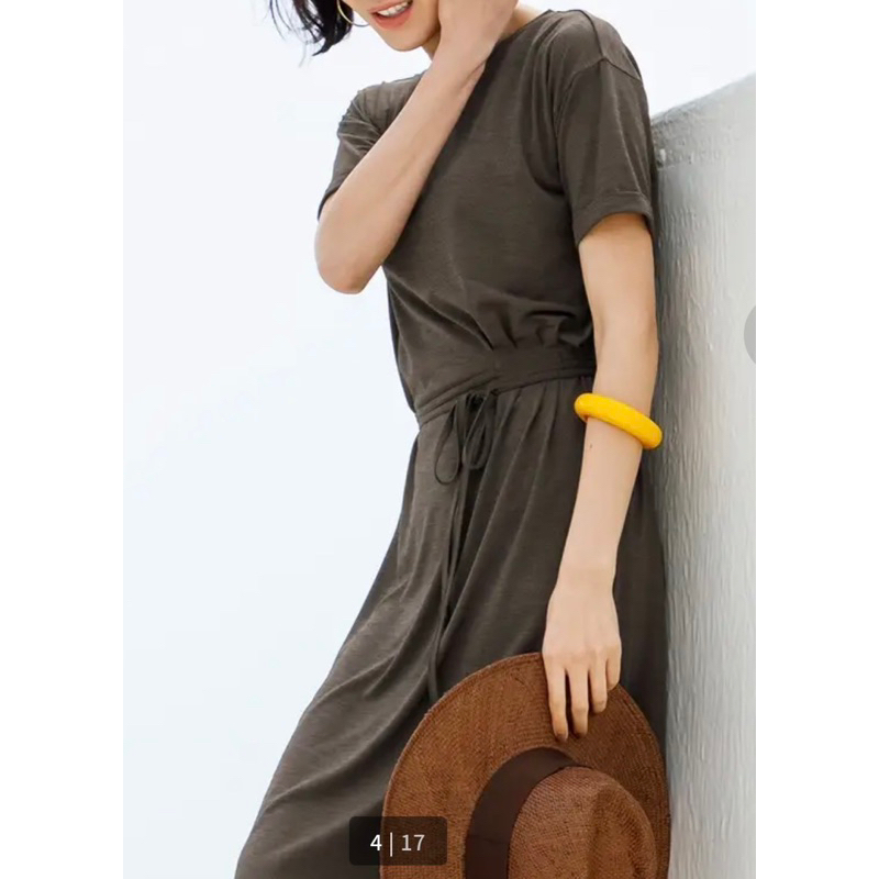 Đầm thun dáng dài cột eo  - Thanh lý vnxk