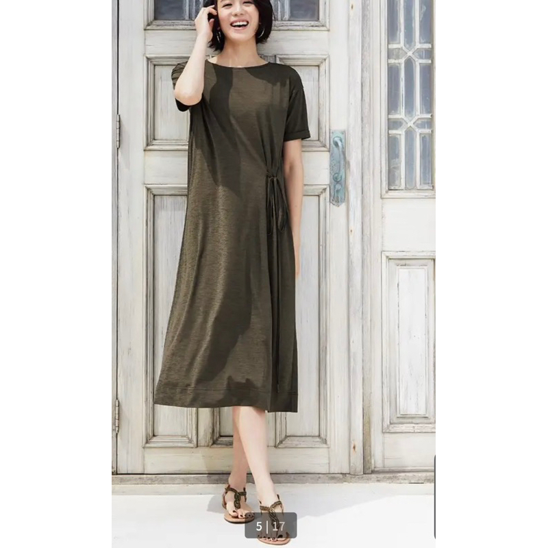 Đầm thun dáng dài cột eo  - Thanh lý vnxk