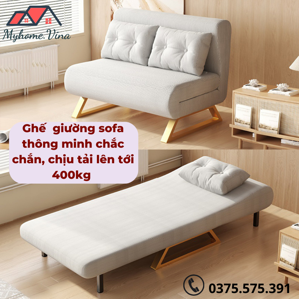 Ghế Sofa Giường Gấp Gọn Đa Năng 2 Trong 1, Sofa Giường Thông Minh Vải Nhung Nỉ Cao Cấp, Khung Ghế Chắc Chắn  ( MẪU MỚI ) | BigBuy360 - bigbuy360.vn