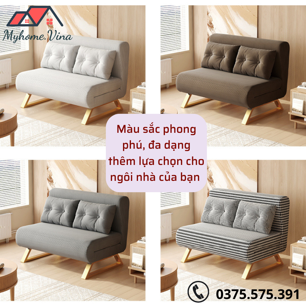 Ghế Sofa Giường Gấp Gọn Đa Năng 2 Trong 1, Sofa Giường Thông Minh Vải Nhung Nỉ Cao Cấp, Khung Ghế Chắc Chắn  ( MẪU MỚI ) | BigBuy360 - bigbuy360.vn