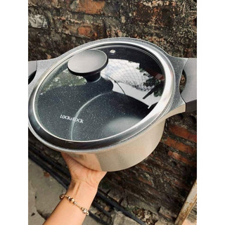 💁👍 BỘ NỒI ĐÁ size 24cm & CHẢO ĐÁ size 28cm LOCK &LOCK