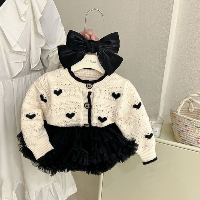 Áo cardigan, áo khoác len bé gái 8-23kg Sam Baby