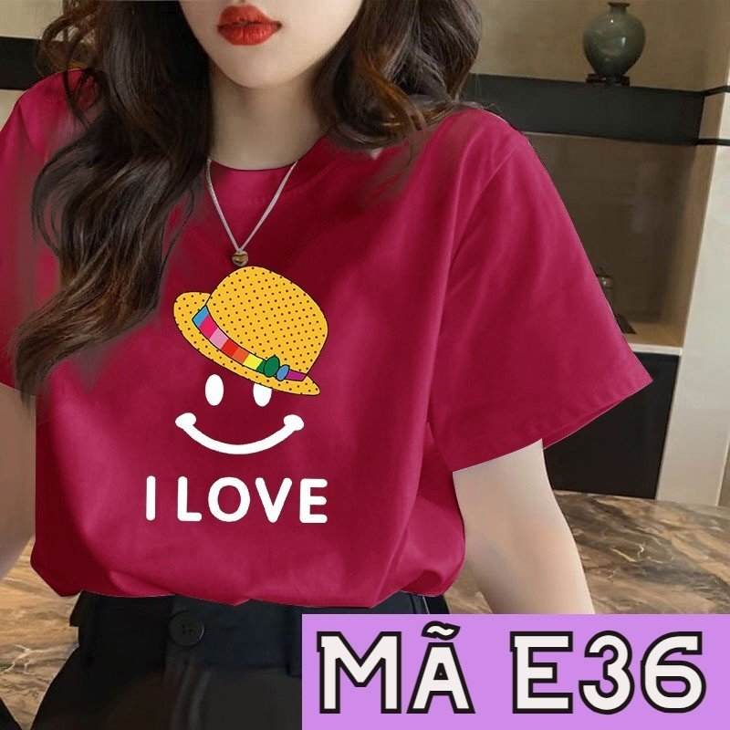 Áo thun nữ kiểu dáng trẻ trung, chất liệu cotton mặc thoải mái, thấm hút mồ hôi tốt
