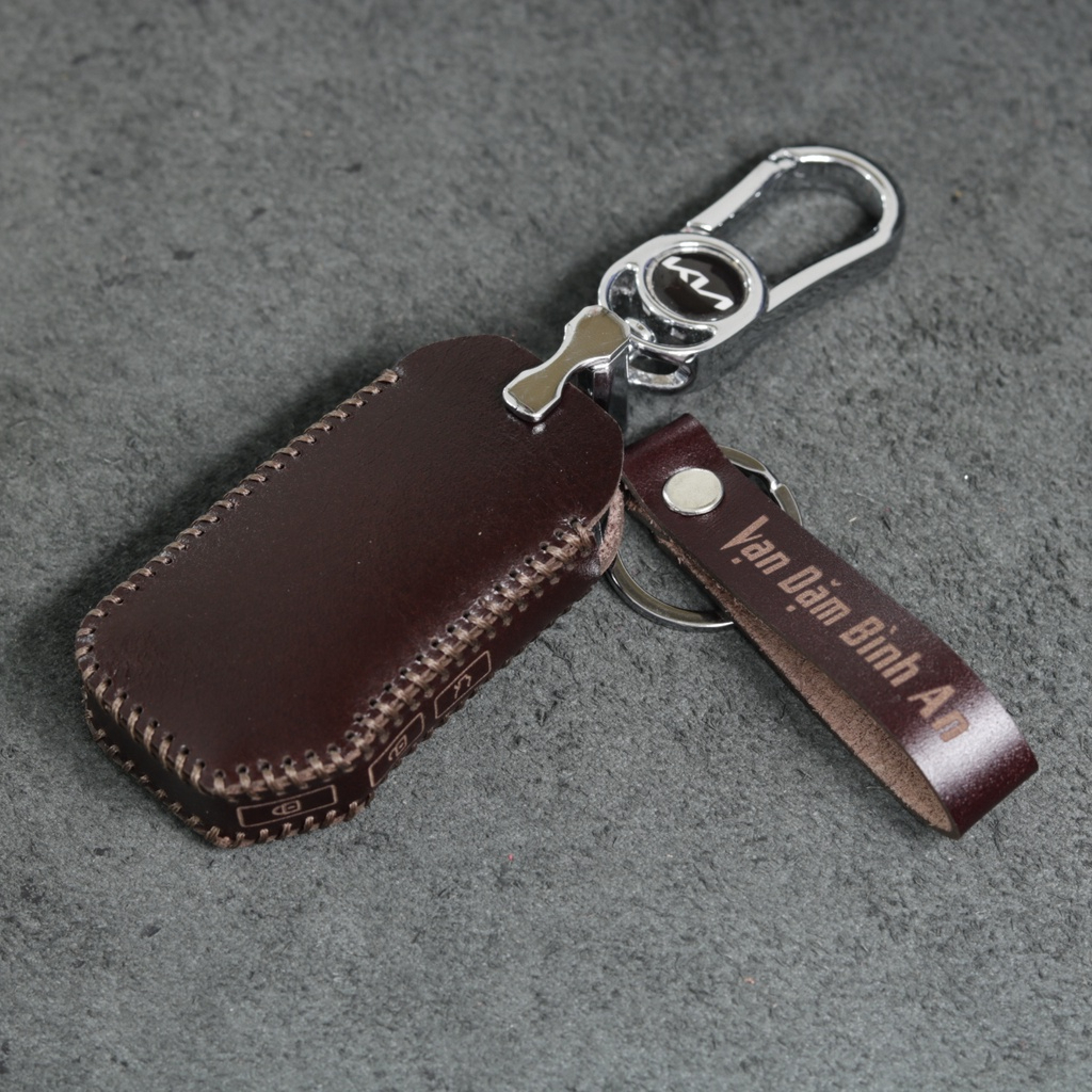 Bao da móc khoá bọc ốp chìa khoá xe ô tô KIA K3 2021 2023 Luxury, Premium, K5, New Sportage 2022, Sorento,cerato logomới