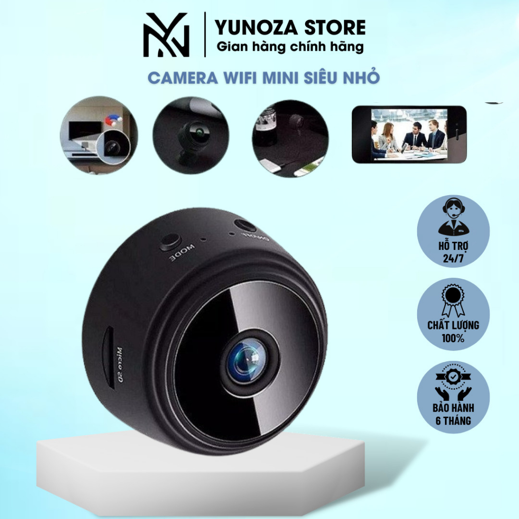 Camera Wifi Không Dây A9 - Camera Mini Giám Sát  A9 Kết Nối Wifi 1080P HD IP Bảo Hành 6Tháng