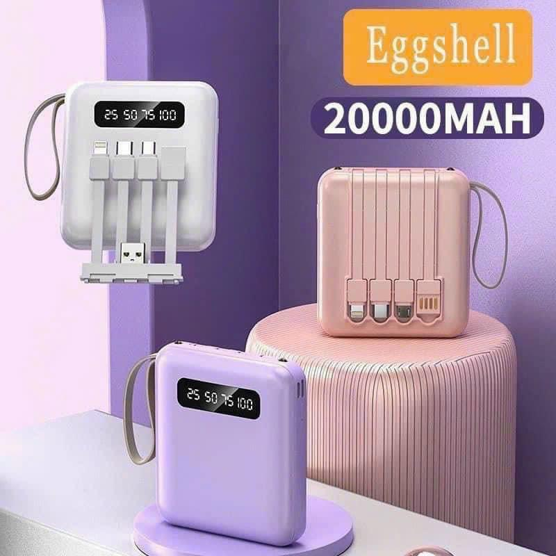 Sạc Dự Phòng 20000mAh Tích Hợp 4 Cổng Sạc - Pin Dự Phòng Mini Màn Hình Led Bảo Hành 6 Tháng