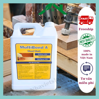 Keo dán gỗ loại 5kg MultiBond A, keo dán đa năng nội ngoại thất, mau khô, kháng nước, không mùi, lành tính.