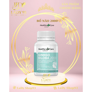 Viên Uống Bổ Não Healthy Care Ginkgo Biloba Úc [date xa] mẫu mới