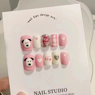 [NAILBOX ] MÓNG ÚP THIẾT KẾ MÀU HỒNG LÌ SIÊU XINH