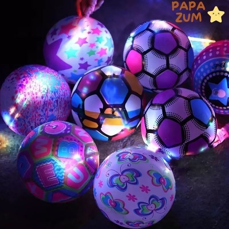 Xả lỗ trái banh silicon Dạ quang,bóng bơm hơi phát sáng nhiều màu vui nhộn