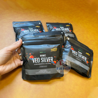 Combo 2 túi men vi sinh làm trong nước bể cá cảnh, hồ cá koi Wawiz VEO SILVER túi Zip 180g (dạng bột, loại mới)