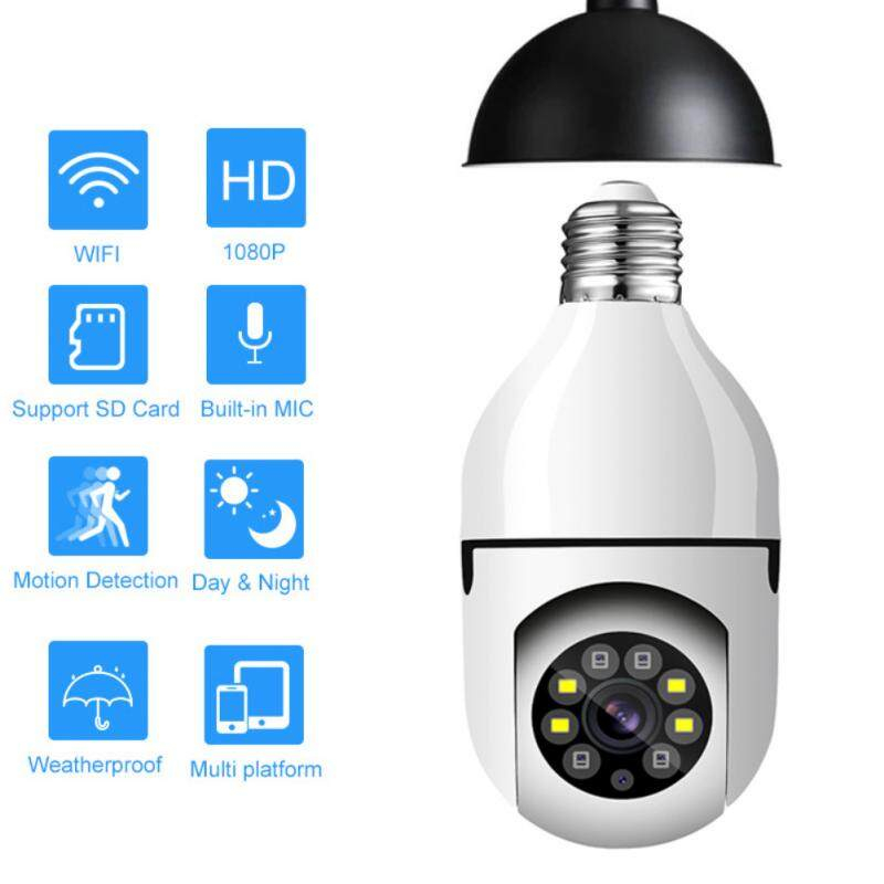 Camera Yoosee Wifi Yoosee 8 LED Đuôi Bóng Đèn Xoay 360 Độ 5.0Mps - 1080P Bảo Hành 6 Tháng