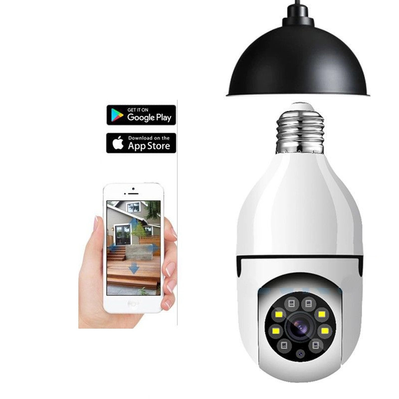 Camera Yoosee Wifi Yoosee 8 LED Đuôi Bóng Đèn Xoay 360 Độ 5.0Mps - 1080P Bảo Hành 6 Tháng