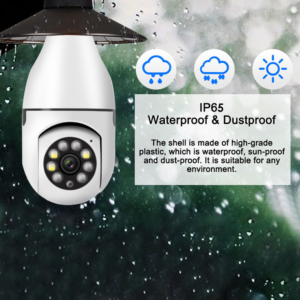 Camera Yoosee Wifi Yoosee 8 LED Đuôi Bóng Đèn Xoay 360 Độ 5.0Mps - 1080P Bảo Hành 6 Tháng
