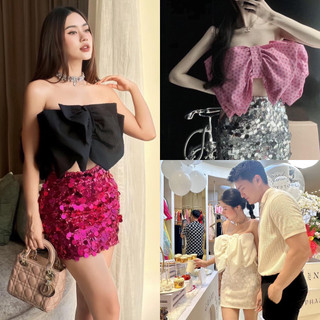 Áo ống croptop nơ ngực